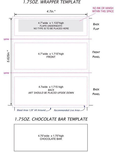 Printable Free Candy Bar Wrapper Template For Word